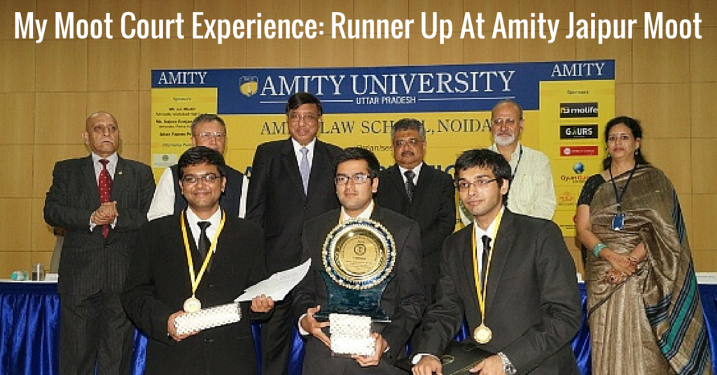 My Moot Court Experience: Runner Up At Amity Jaipur Moot