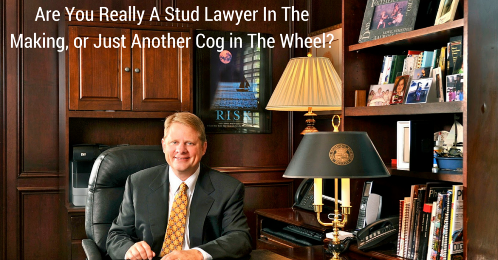 Are You Really A Stud Lawyer In The Making, or Just Another Cog in The Wheel?