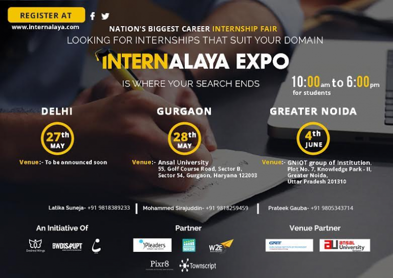 India’s Biggest Career And Internship Fair Is Here