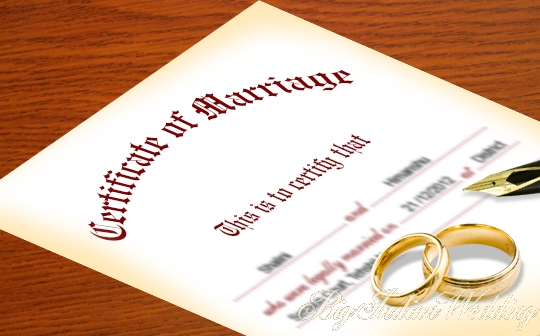 Registration of marriage