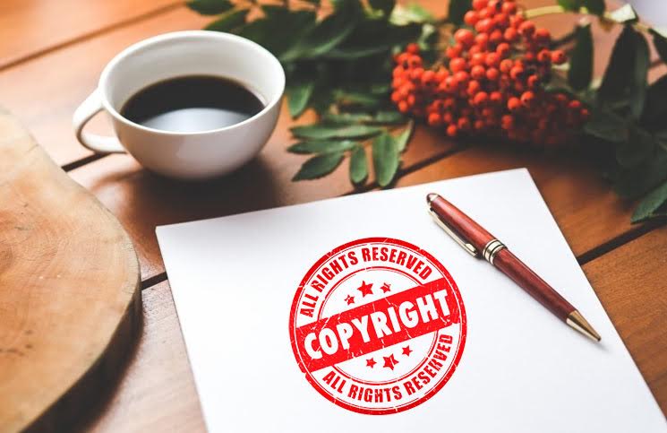 Copyright licenses. License on the Table.