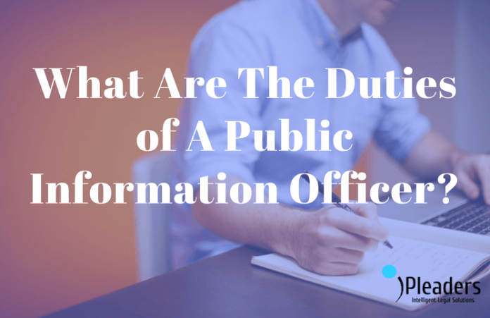 What Are The Duties Of A Public Information Officer 