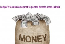 What fee can one expect to pay for divorce cases in India?