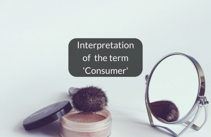 Interpretation of the term Consumer with reference to beauty services