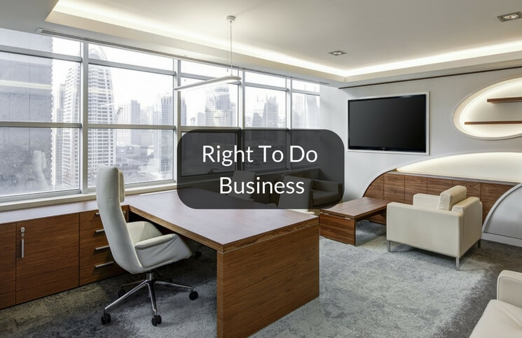 Right to do business