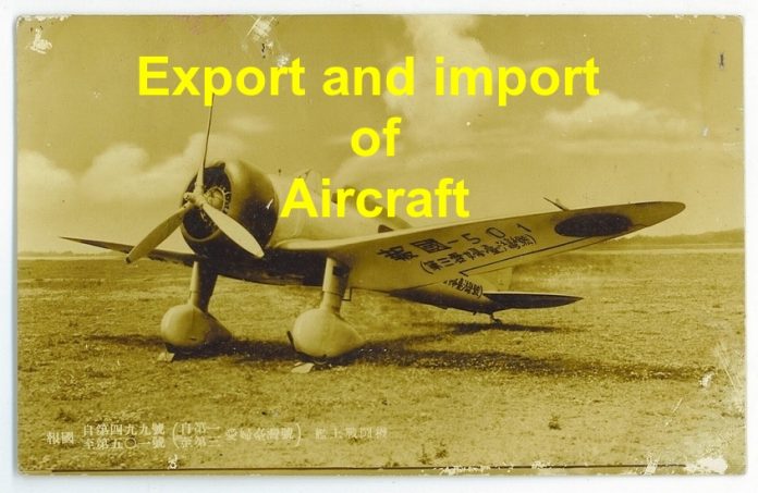 export and import of aircraft
