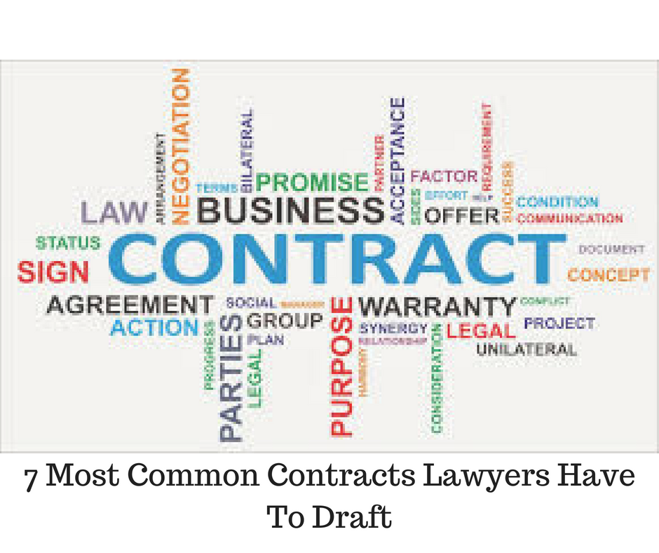 7 Most Common Contracts Lawyers Have To Draft - iPleaders