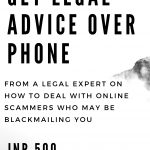 Get legal advice blackmail