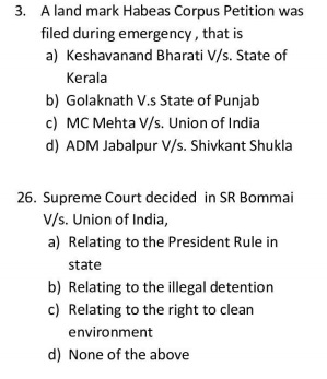 Bar council of India exam question paper - Pattern of Questions - AIBE