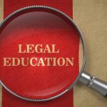 Legal Education Concept – Magnifying Glass.