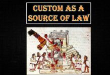 Customs as a Source of Law customs