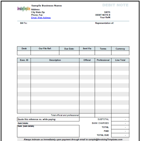 debit note format3 - iPleaders