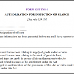 FORM GST INS-1