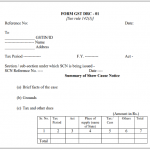 FORM GST DRC-01