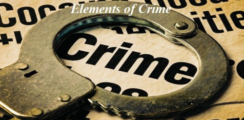 Constituent elements of a crime with the special emphasis on IPC