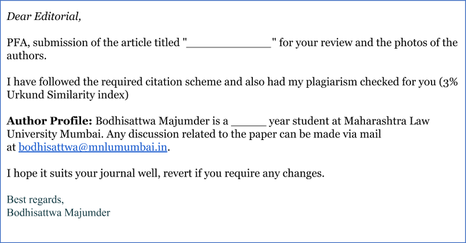 how to send research paper for publication