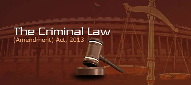 Criminal Amendment Act 2013