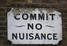 Nuisance as a crime Nuisance