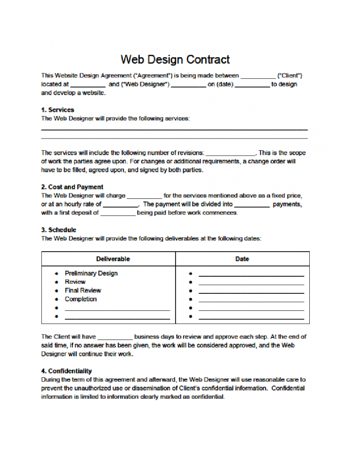 All you need to know about a web design contract - iPleaders