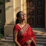 hopeful-woman-Indian-saree-courtroom-outside