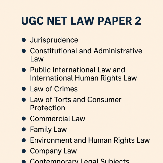 UGC NET LAW