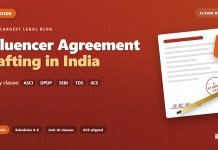 Influencer agreement drafting in India: clause-by-clause 2026 guide