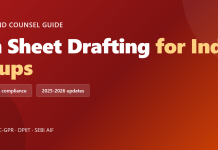Term Sheet Drafting for Indian Startups: Clauses, Compliance, and 2025-2026 Updates